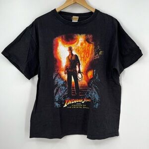 Indiana Jones and the Kingdom of the Crystal Skull Movie Promo T Shirt 2008 RARE